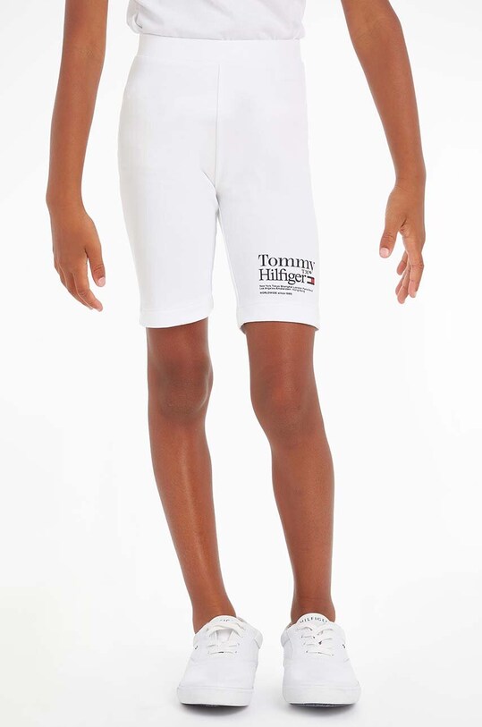 Παιδικό σορτς Tommy Hilfiger με ελαστάν λευκό KG0KG07253.PPYX