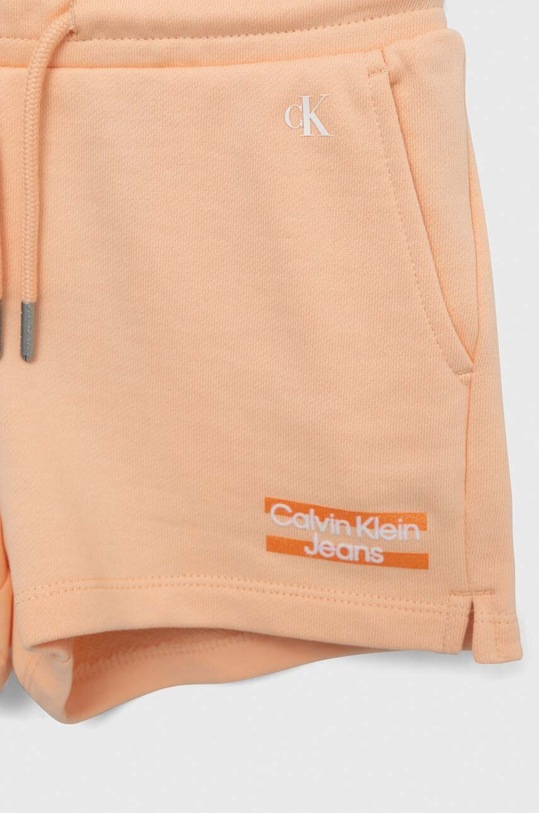 Calvin Klein Jeans szorty bawełniane dziecięce pomarańczowy IG0IG01984.PPYX