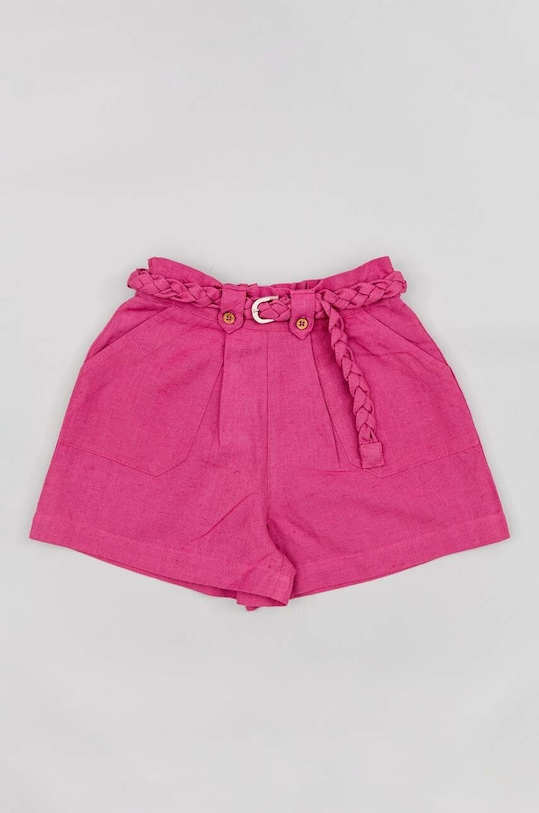 Дитячі шорти з домішкою льону zippy ZKGAP0402.23017 фіолетовий SS23