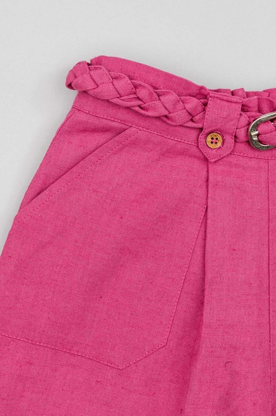 Дитячі шорти з домішкою льону zippy ZKGAP0402.23017 фіолетовий