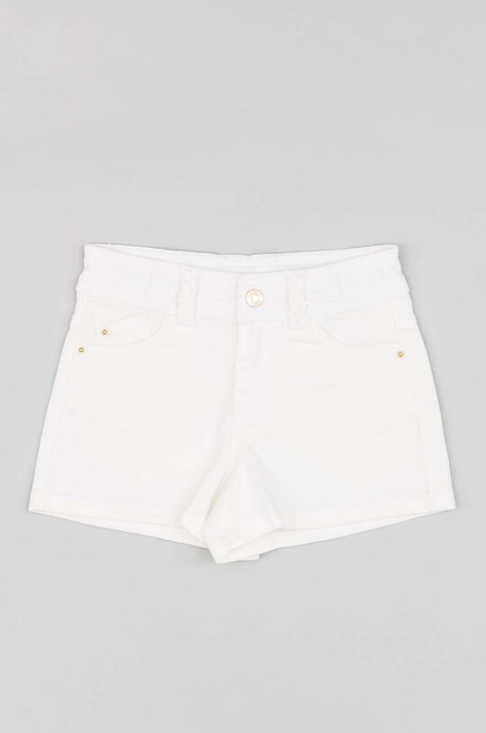 zippy pantaloni scurți din bumbac pentru copii casual alb ZKGAP0402.23019
