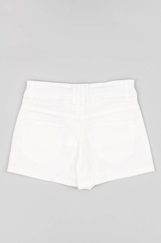 zippy pantaloni scurți din bumbac pentru copii ZKGAP0402.23019 alb SS23