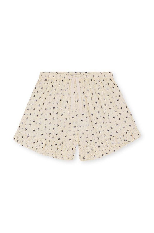 Dětské bavlněné šortky Konges Sløjd pletenina béžová KS4537