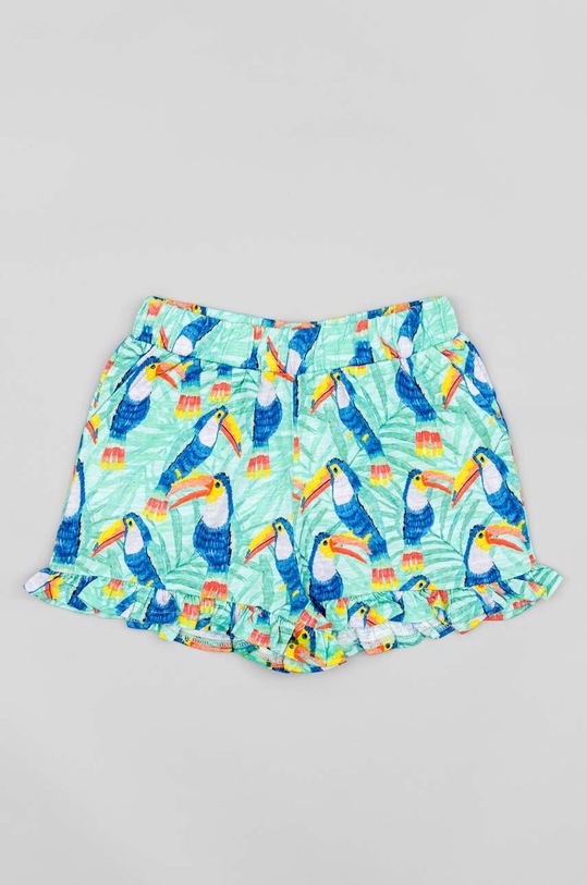 Детские хлопковые шорты zippy узор бирюзовый ZKGAP0402.23013