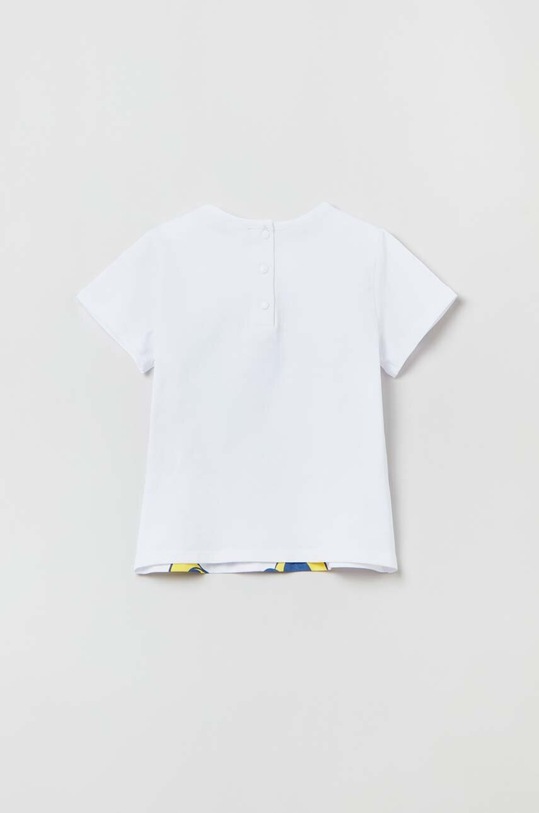 OVS t-shirt niemowlęcy 1794713.Girl.9.36months biały SS23
