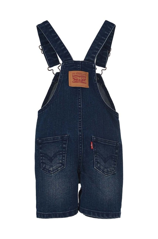 Detské rifľové nohavice na traky Levi's 6EE584 tmavomodrá SS23