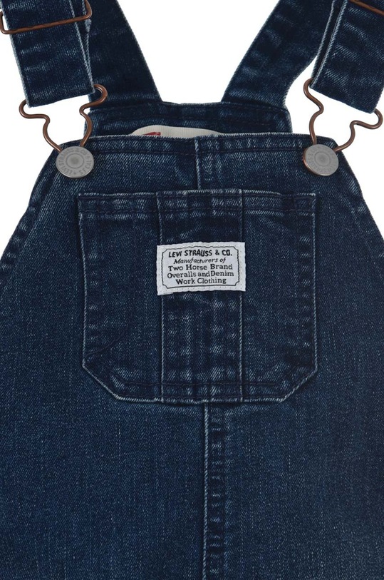 Chlapec Detské rifľové nohavice na traky Levi's 6EE584 tmavomodrá