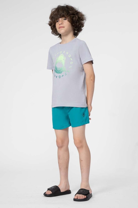 Дитячі шорти 4F M018 casual бірюзовий 4FJSS23UBDSM018