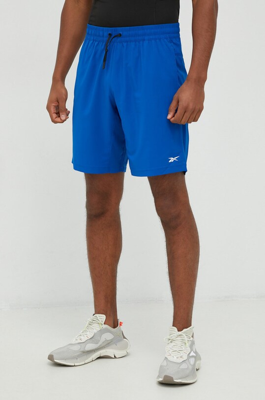 Kratke hlače Reebok bez uzorka plava HK4437