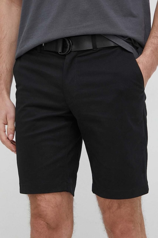 Къс панталон Calvin Klein еластичен черен K10K111788.PPYX