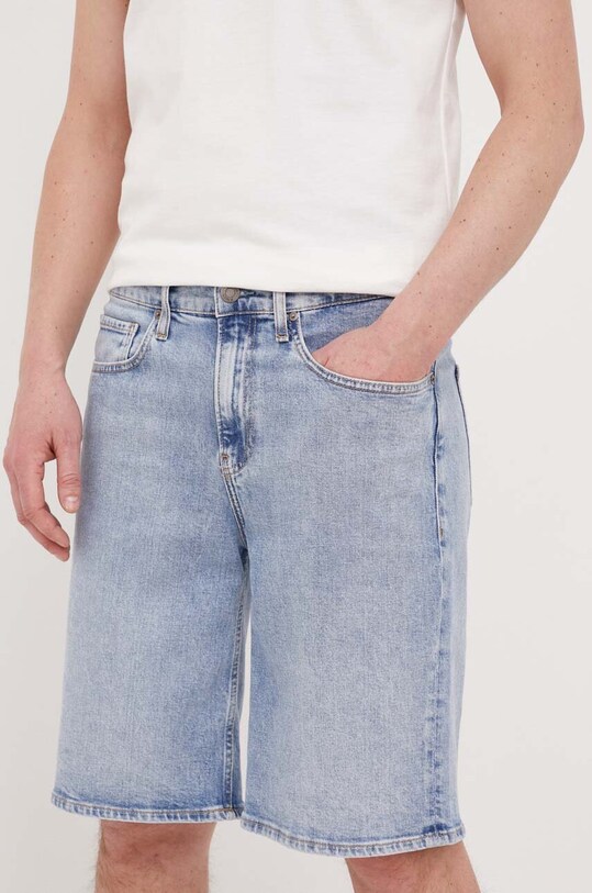 Calvin Klein pantaloni scurti jeans jeans albastru K10K110992.PPYX