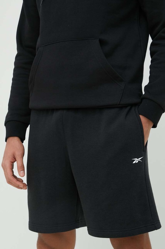 Kratke hlače Reebok pletivo crna HT1683