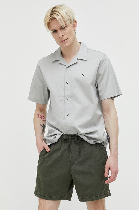 Bavlněné šortky Abercrombie & Fitch látka zelená KI128.3124.333