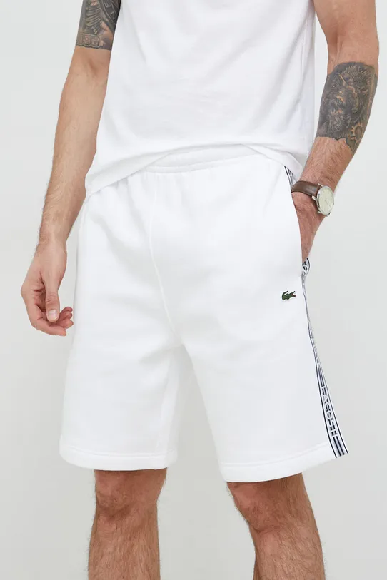 Lacoste shorts small print white GH5074