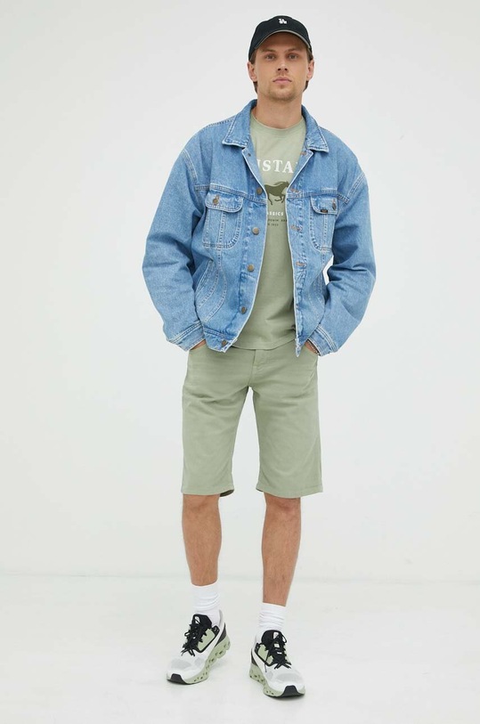 Σορτς Mustang με ελαστάν πράσινο 1013434.6273