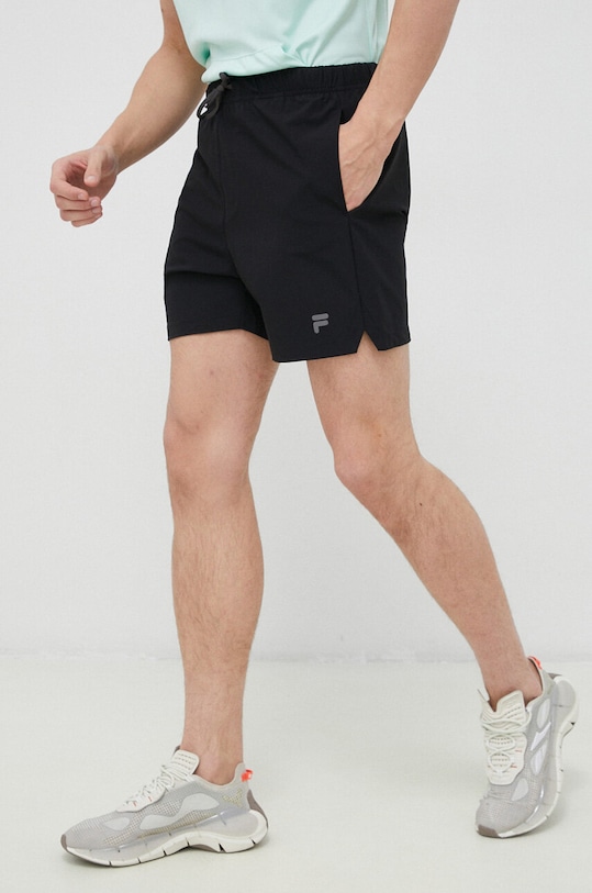Fila szorty do biegania Rumilly z elastanem czarny FAM0287