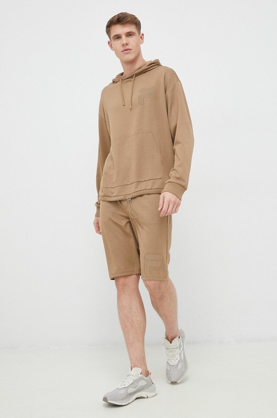 Fila szorty FAM0312 brązowy SS23