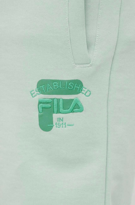 Fila szorty bawełniane turkusowy FAM0339