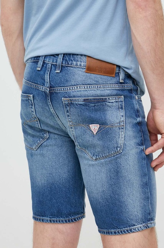 Îmbrăcăminte Guess pantaloni scurti jeans M3GD03.D4T9G albastru