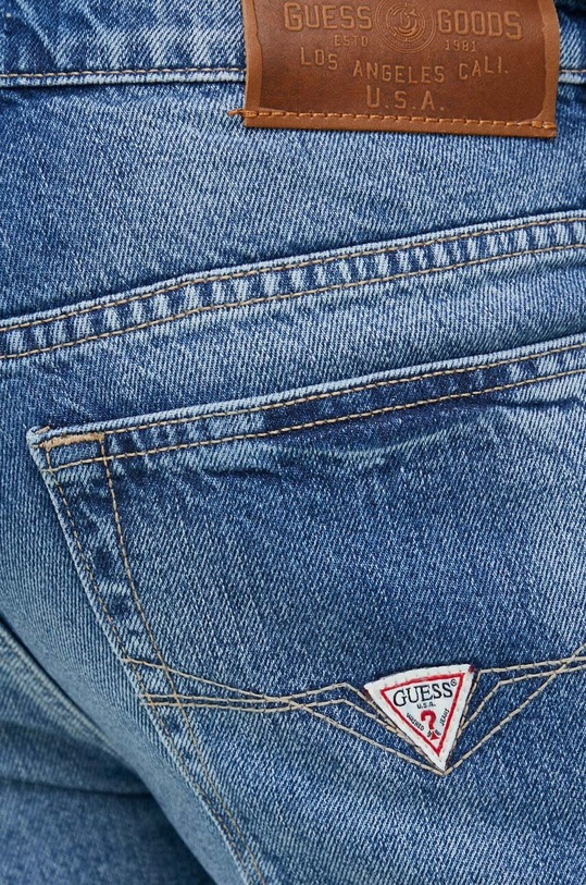 Guess pantaloni scurti jeans M3GD03.D4T9G albastru