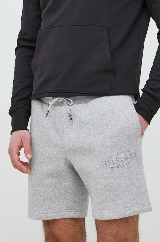 Tommy Hilfiger szorty dzianina szary MW0MW30014.PPYX