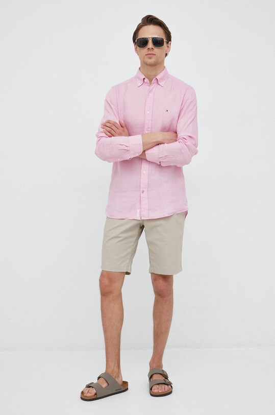 Tommy Hilfiger szorty MW0MW23568.PPYX beżowy SS23