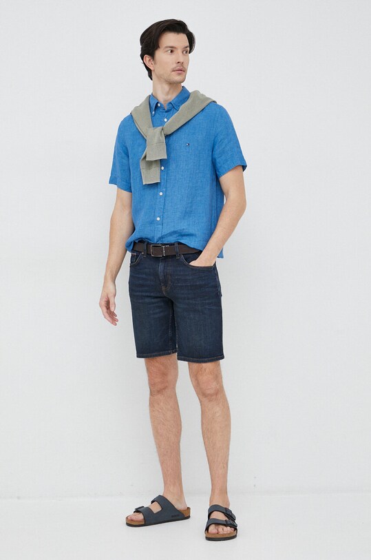 Tommy Hilfiger farmer rövidnadrág MW0MW31090.PPYX sötétkék SS23