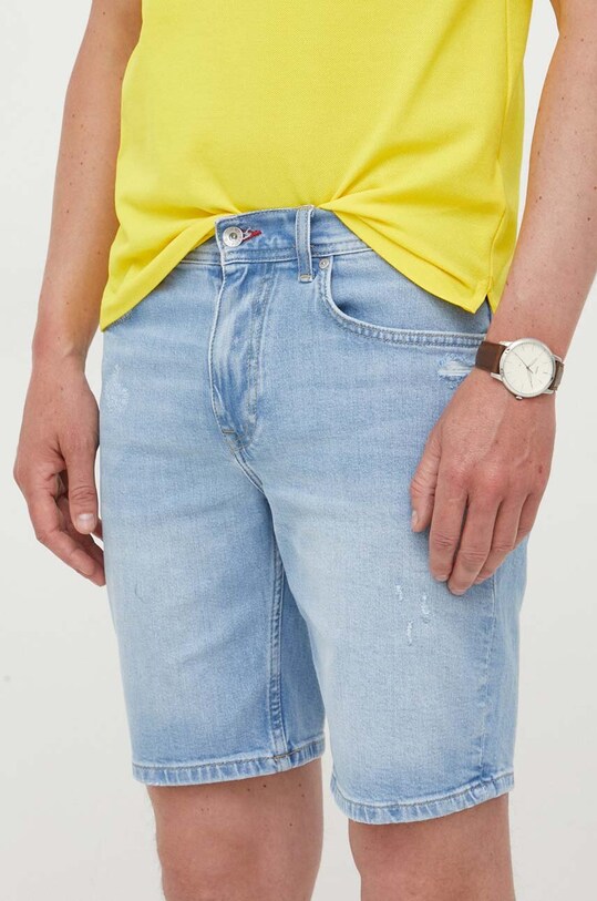 Τζιν σορτς Tommy Hilfiger με ελαστάν μπλε MW0MW31089.PPYX