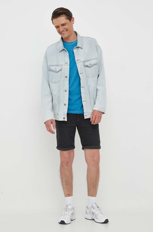 Sisley szorty jeansowe 4HC1S9001.800 czarny SS23