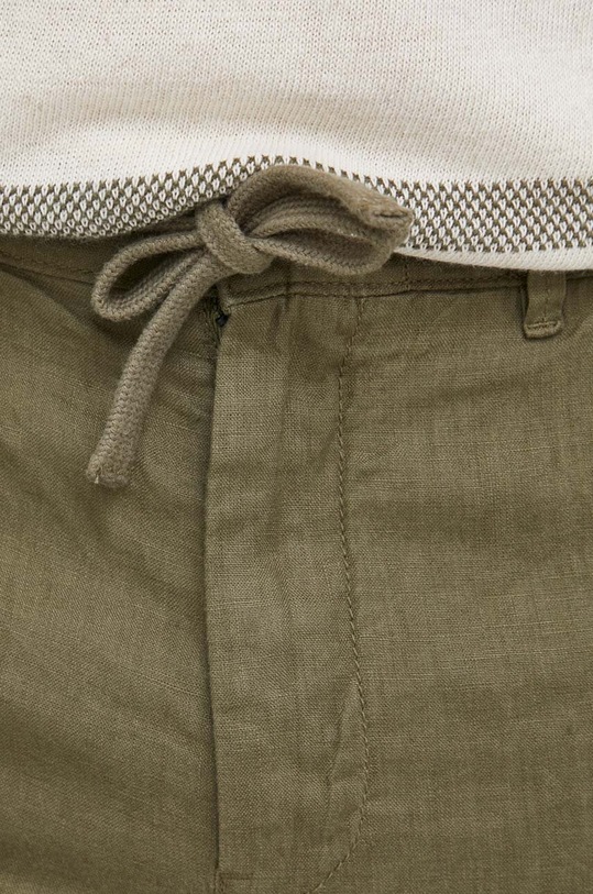 United Colors of Benetton pantaloni scurti din in verde 4AGH59578.1Z9
