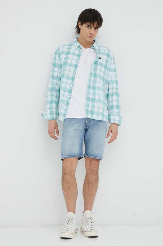 Levi's pantaloni scurti jeans 36512.0186 albastru SS23