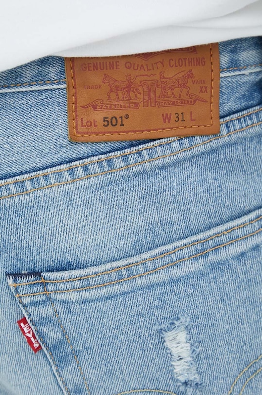 Levi's szorty jeansowe niebieski 36512.0186