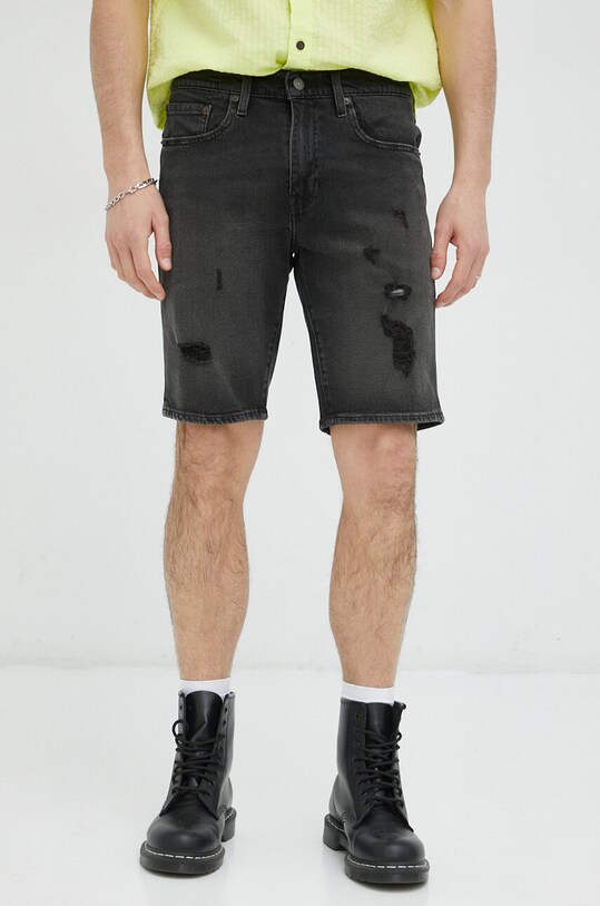 Levi's szorty jeansowe 39864.0099 czarny SS23