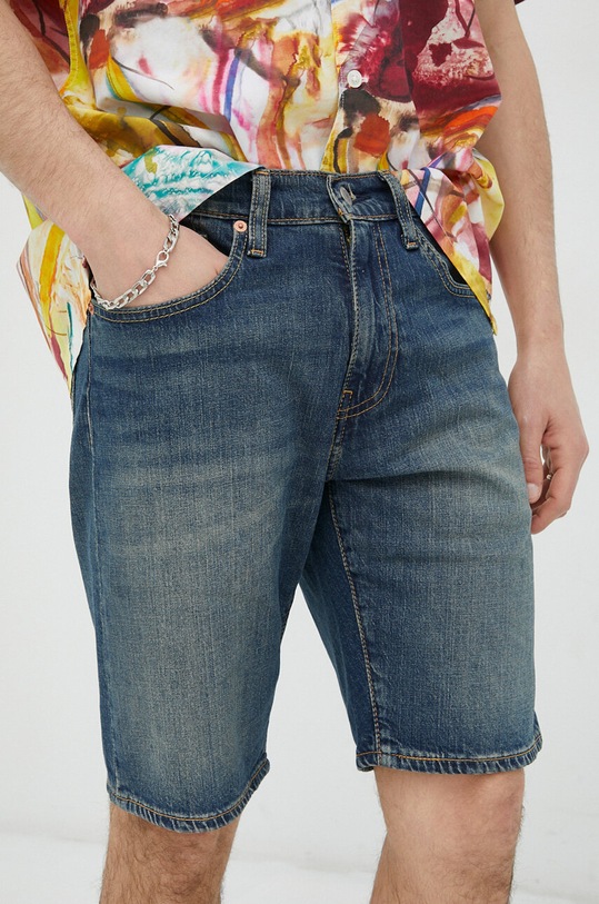 Levi's szorty jeansowe z elastanem granatowy 39864.0100