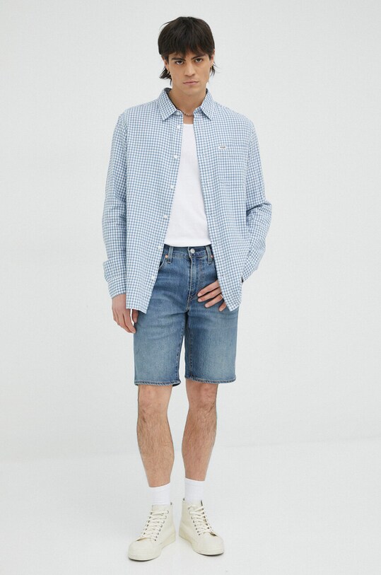 Levi's pantaloni scurti jeans 39864.0101 bleumarin SS23