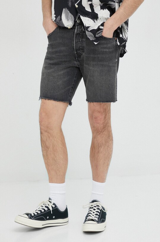 Levi's szorty jeansowe czarny 85221.0056