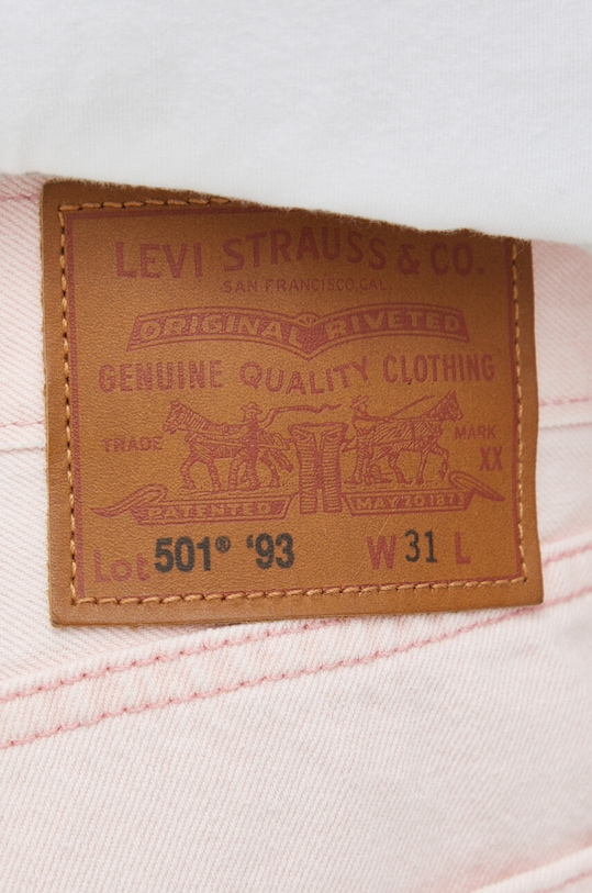 Rifľové krátke nohavice Levi's ružová 85221.0060