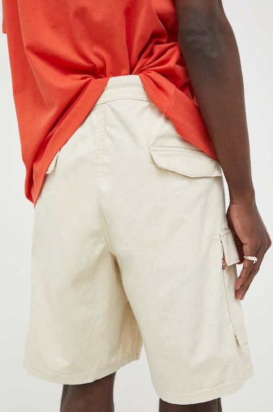 Oblečení Šortky s příměsí lnu Levi's A4680.0001 béžová