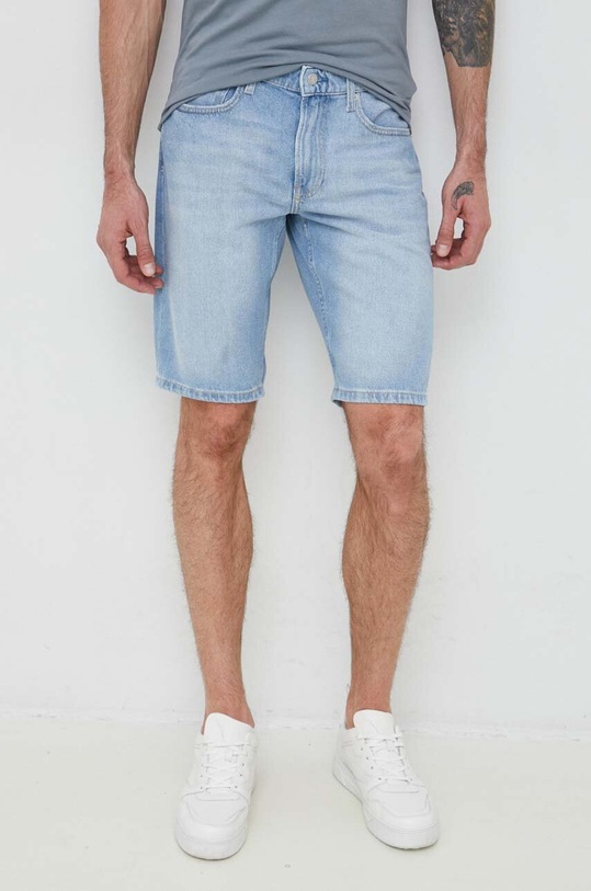 Bavlněné šortky Calvin Klein Jeans bavlna modrá J30J322788.PPYX