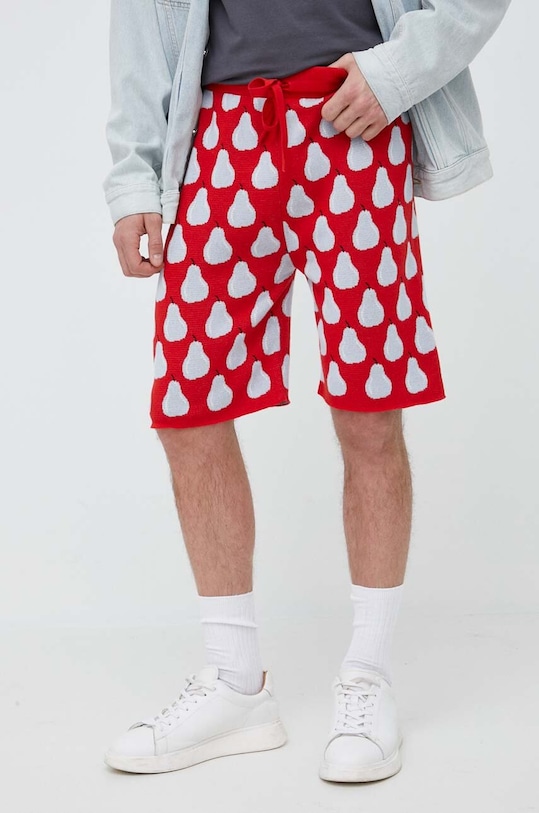 United Colors of Benetton pantaloni scurti din bumbac tricotaj rosu 1094K9002.922