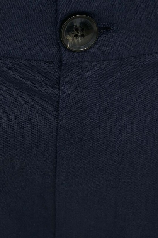 Bruuns Bazaar pantaloni scurti din in Lino Germain bleumarin BBM1551