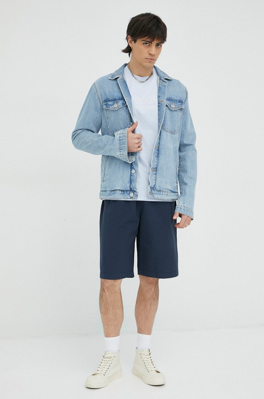 Marc O'Polo pantaloni scurti DENIM 363102915072 bleumarin SS23