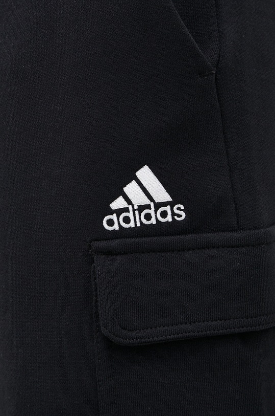 adidas pantaloni scurți din bumbac negru HA4338