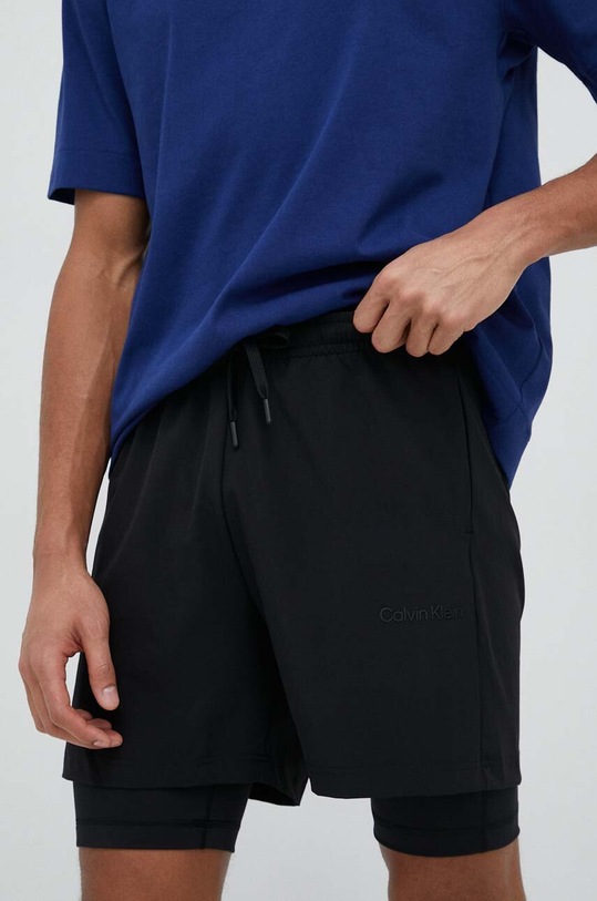 Calvin Klein Performance szorty treningowe Essentials z elastanem czarny 00GMS3S803