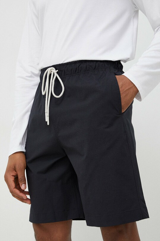 Къс панталон за трениране Calvin Klein Performance CK Athletic еластичен черен 00GMS3S810