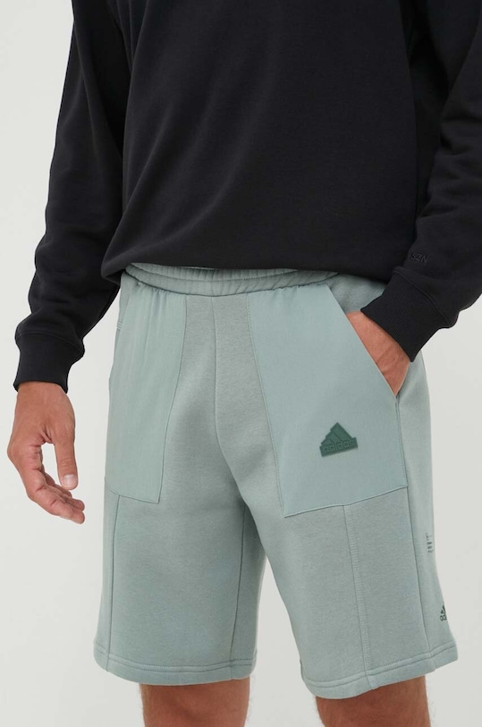 adidas szorty drobny wzór zielony IC9738