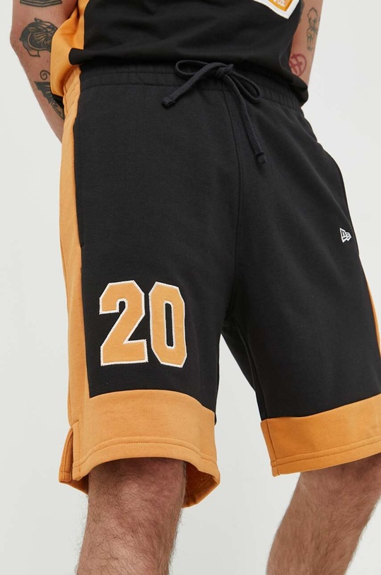 New Era pantaloni scurti tricotaj negru 60332236.HGRBLK