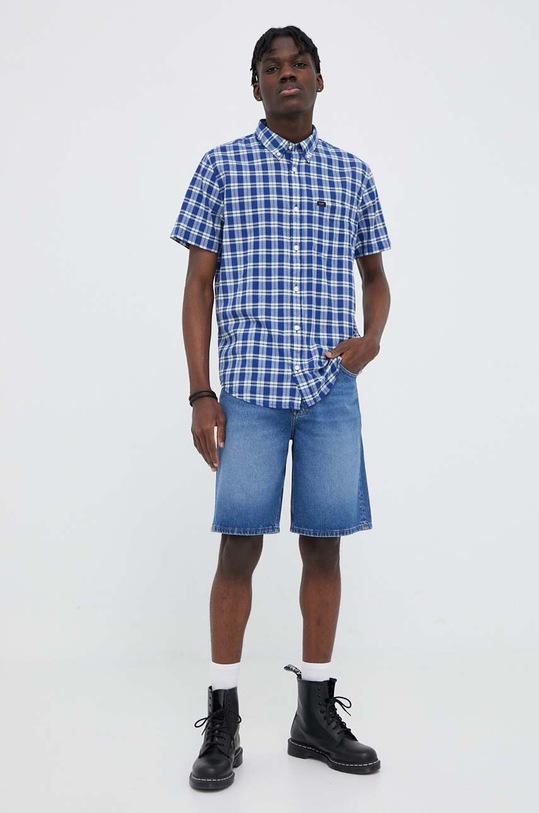 Lee szorty jeansowe Asher L70UGAB91 niebieski SS23