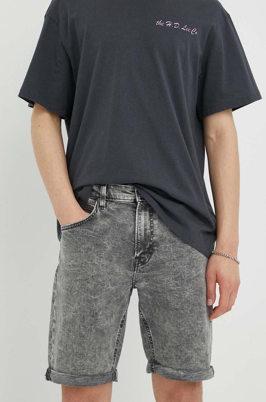 Lee szorty jeansowe z elastanem szary L73MADB80
