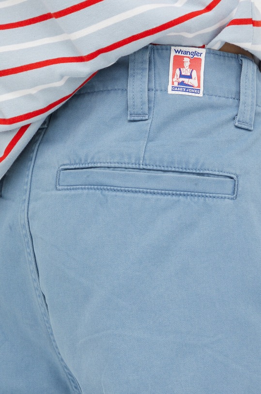 Wrangler szorty bawełniane niebieski W1C1FU84Z